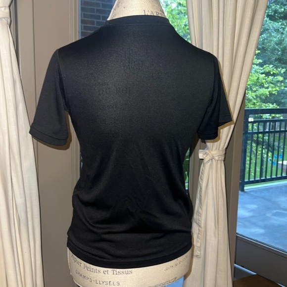 Nike black lacrosse dri-fit shortsleeve shirt youth medium athletic sports top M - Picture 4 of 8